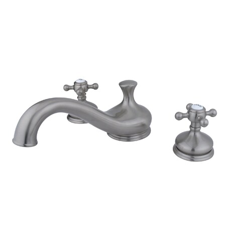 Kingston Brass Roman Tub Faucet, Brushed Nickel, Deck Mount KS3338BX