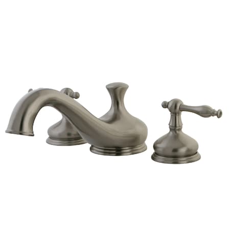 Kingston Brass Roman Tub Faucet, Brushed Nickel, Deck Mount KS3338NL