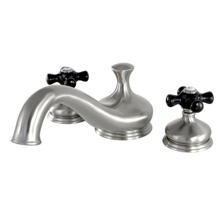 Kingston Brass KS3338PKX Roman Tub Filler with Cross Handle KS3338PKX