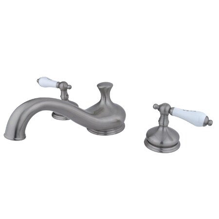 Kingston Brass Roman Tub Faucet, Brushed Nickel, Deck Mount KS3338PL