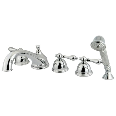 Kingston Brass Roman Tub Faucet, Polished Chrome, Deck Mount KS33515AL