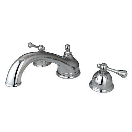 Kingston Brass Roman Tub Faucet, Polished Chrome, Deck Mount KS3351BL