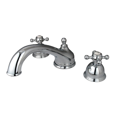 Kingston Brass Roman Tub Faucet, Polished Chrome, Deck Mount KS3351BX