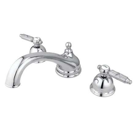Kingston Brass Roman Tub Faucet, Polished Chrome, Deck Mount KS3351GL