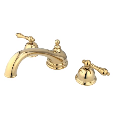 Kingston Brass Roman Tub Faucet, Polished Brass, Deck Mount KS3352AL
