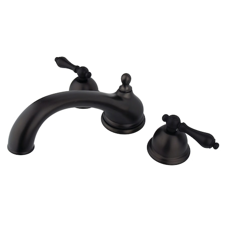 Kingston Brass Roman Tub Faucet, Oil Rubbed Bronze, Deck Mount KS3355AL