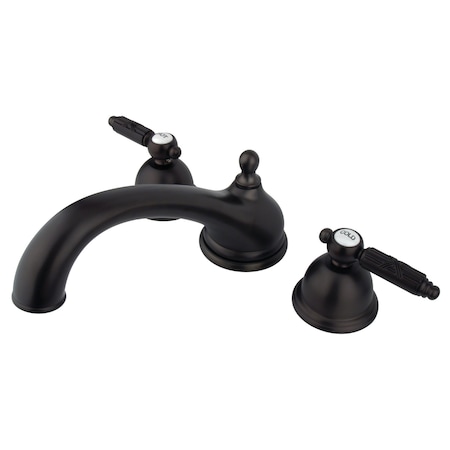 Kingston Brass Roman Tub Faucet, Oil Rubbed Bronze, Deck Mount KS3355GL