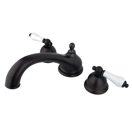 Kingston Brass Roman Tub Faucet, Oil Rubbed Bronze, Deck Mount KS3355PL
