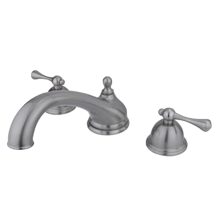 Kingston Brass Roman Tub Faucet, Brushed Nickel, Deck Mount KS3358BL