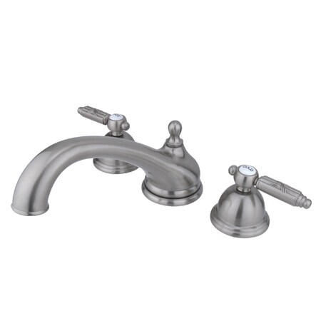 Kingston Brass Roman Tub Faucet, Brushed Nickel, Deck Mount KS3358GL