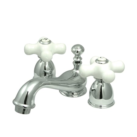 Restoration Dual Handle KS3951PX Mini-Widespread Lavatory Faucet, 4" to 8" Mount, Polished chrome 3 Hole KS3951PX