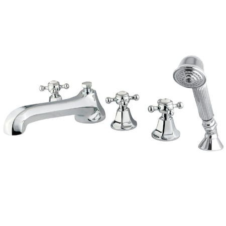 Kingston Brass Roman Tub Faucet, Polished Chrome, Deck Mount KS43015BX