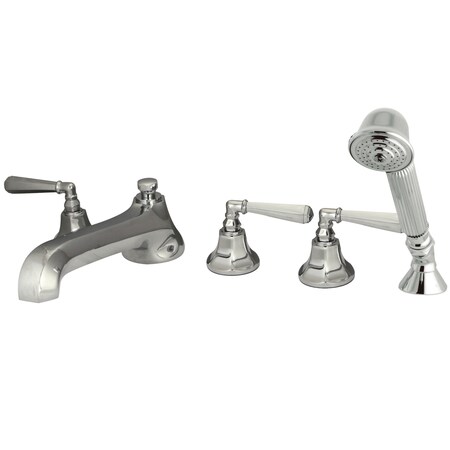 Kingston Brass Roman Tub Faucet, Polished Chrome, Deck Mount KS43015HL