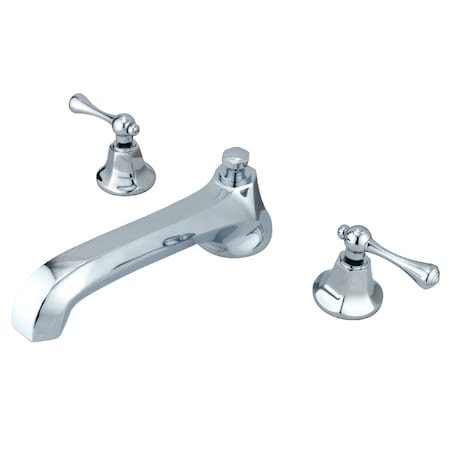 Kingston Brass Roman Tub Faucet, Polished Chrome, Deck Mount KS4301BL