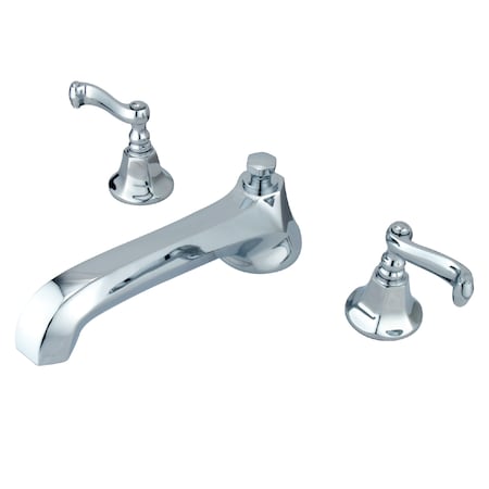Kingston Brass Roman Tub Faucet, Polished Chrome, Deck Mount KS4301FL