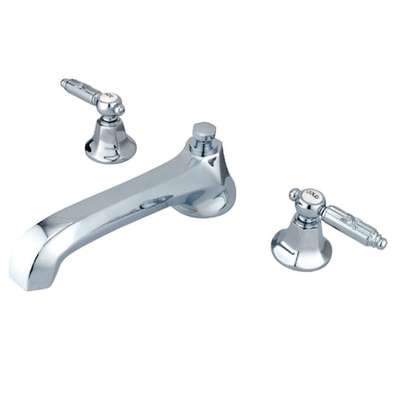 Kingston Brass Roman Tub Faucet, Polished Chrome, Deck Mount KS4301GL