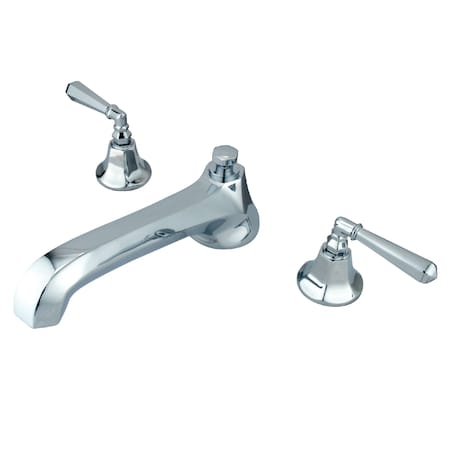 Kingston Brass Roman Tub Faucet, Polished Chrome, Deck Mount KS4301HL