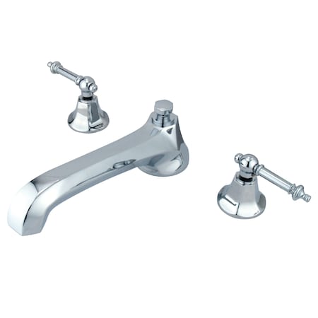 Kingston Brass Roman Tub Faucet, Polished Chrome, Deck Mount KS4301TL