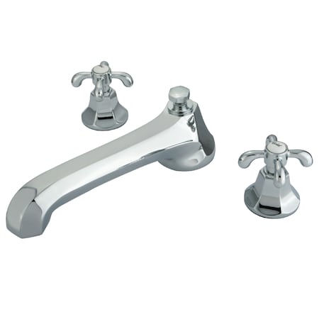 Kingston Brass Roman Tub Faucet, Polished Chrome, Deck Mount KS4301TX