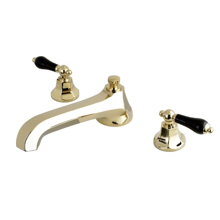 Kingston Brass Roman Tub Faucet, Polished Brass, Deck Mount KS4302PKL