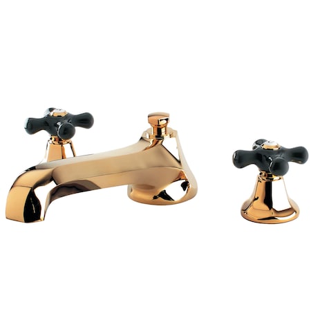 Kingston Brass KS4302PKX Roman Tub Filler with Cross Handle KS4302PKX