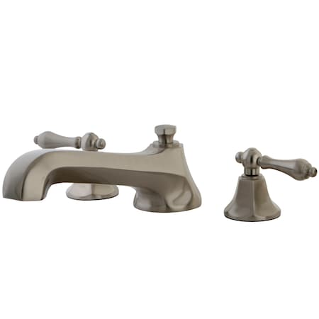 Kingston Brass Roman Tub Faucet, Brushed Nickel, Deck Mount KS4308AL
