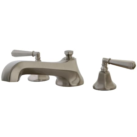 Kingston Brass Roman Tub Faucet, Brushed Nickel, Deck Mount KS4308HL