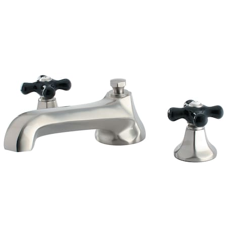 Kingston Brass KS4308PKX Roman Tub Filler with Cross Handle KS4308PKX