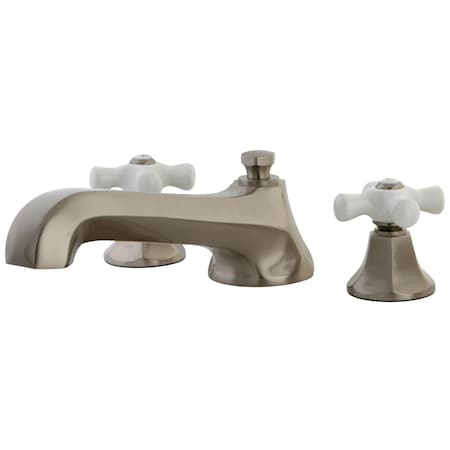 Kingston Brass KS4308PX Roman Tub Filler Porcelain Cross Handle KS4308PX