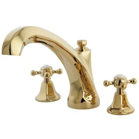 Kingston Brass KS4322BX Roman Tub Filler Metal Cross Handle KS4322BX