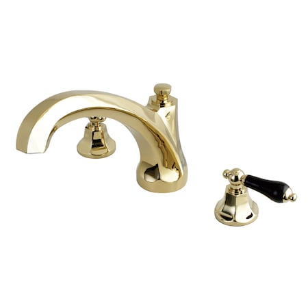 Kingston Brass Roman Tub Faucet, Polished Brass, Deck Mount KS4322PKL