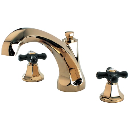 Kingston Brass KS4322PKX Roman Tub Filler with Cross Handle KS4322PKX