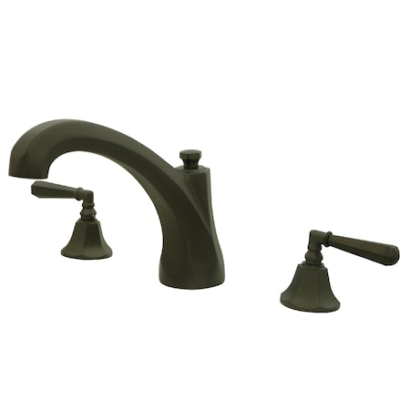 Kingston Brass Roman Tub Faucet, Oil Rubbed Bronze, Deck Mount KS4325HL