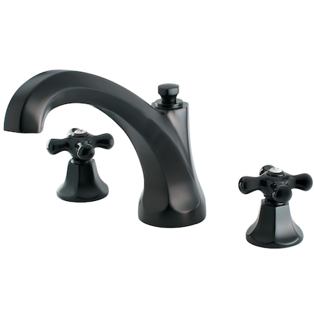 Kingston Brass KS4325PKX Roman Tub Filler with Cross Handle KS4325PKX