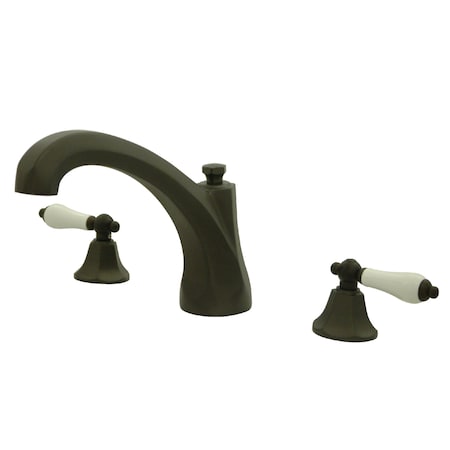 Kingston Brass Roman Tub Faucet, Oil Rubbed Bronze, Deck Mount KS4325PL