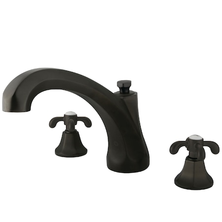 Kingston Brass Roman Tub Faucet, Oil Rubbed Bronze, Deck Mount KS4325TX
