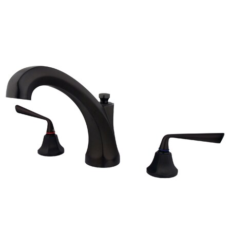 Kingston Brass Roman Tub Faucet, Oil Rubbed Bronze, Deck Mount KS4325ZL