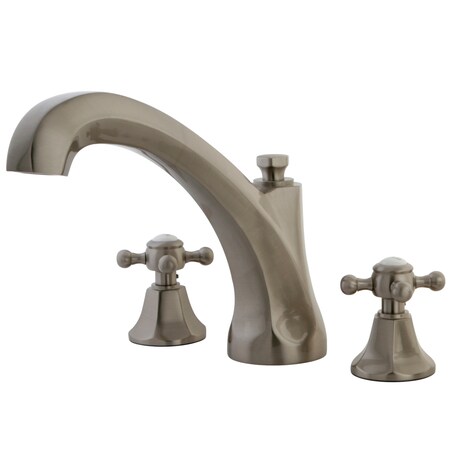 Kingston Brass KS4328BX Roman Tub Filler Metal Cross Handles KS4328BX