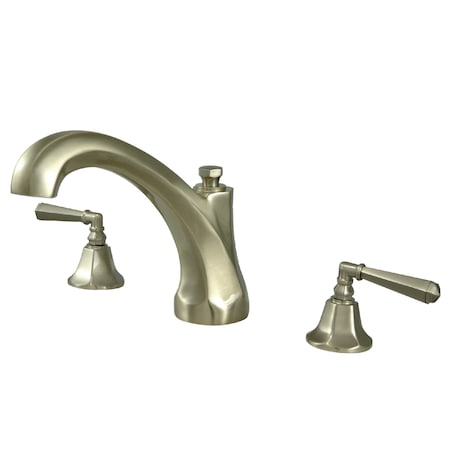 Kingston Brass Roman Tub Faucet, Brushed Nickel, Deck Mount KS4328HL