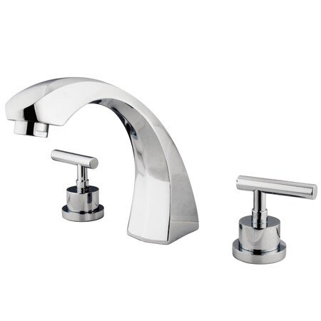 Kingston Brass Roman Tub Faucet, Polished Chrome, Deck Mount KS4361CML