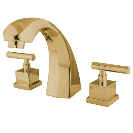 Kingston Brass Roman Tub Faucet, Polished Brass, Deck Mount KS4362CQL