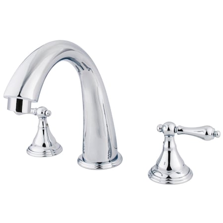 Kingston Brass Roman Tub Faucet, Polished Chrome, Deck Mount KS5361AL