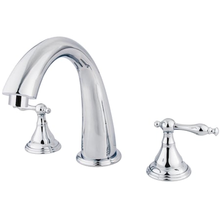 Kingston Brass Roman Tub Faucet, Polished Chrome, Deck Mount KS5361NL