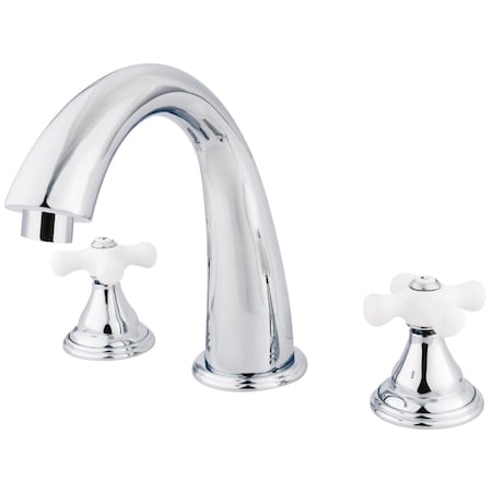 Kingston Brass Roman Tub Faucet, Polished Chrome, Deck Mount KS5361PX
