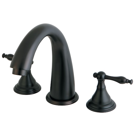 Kingston Brass Roman Tub Faucet, Oil Rubbed Bronze, Deck Mount KS5365NL
