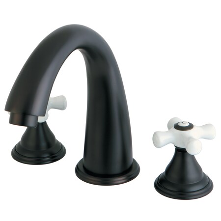 Kingston Brass Roman Tub Faucet, Oil Rubbed Bronze, Deck Mount KS5365PX