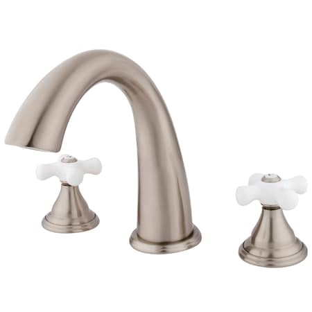 Kingston Brass Roman Tub Faucet, Brushed Nickel, Deck Mount KS5368PX