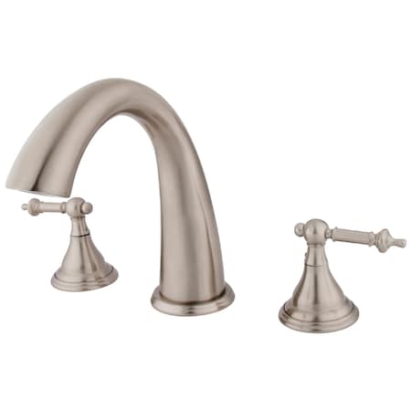 Kingston Brass Roman Tub Faucet, Brushed Nickel, Deck Mount KS5368TL