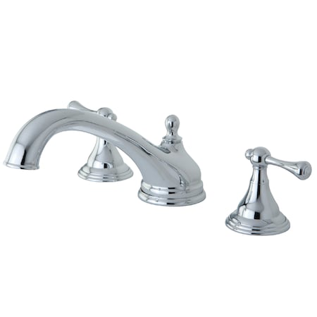 Kingston Brass Roman Tub Faucet, Polished Chrome, Deck Mount KS5531BL