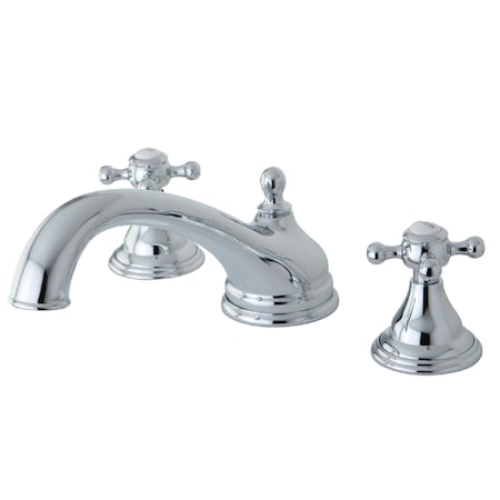 Kingston Brass Roman Tub Faucet, Polished Chrome, Deck Mount KS5531BX